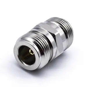 Conector coaxial RF de buena calidad, Adaptador Doble hembra, pin dorado