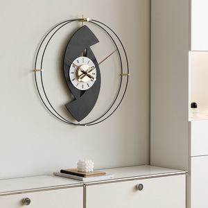 Reloj de pared Wozoom, redondo, con mecanismo de escaneo alimentado por batería, decoración moderna de una sola cara para sala de estar o restaurante - Product Image 1