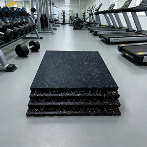 Tapetes de Gimnasio de Caucho EPDM, Piso de Caucho Encastrable, Tapete de Caucho Antideslizante, Ignífugo e Impermeable con Puntos para Gimnasio, Jardín y <span class=keywords><strong>Parque</strong></span> - Product Image 3