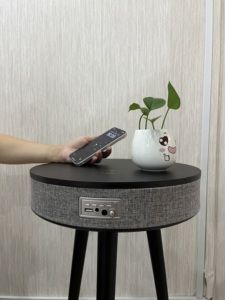 Altavoz inalámbrico de madera sólida para mesa de centro, altavoz profesional de madera sólida con dientes azules, precio más bajo, nuevo - Product Image 5