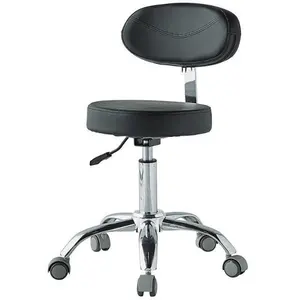 Swivel Drafting Work SPA Salon Stools with Wheels Adjustable leather round dining restaurant bar stool chairs