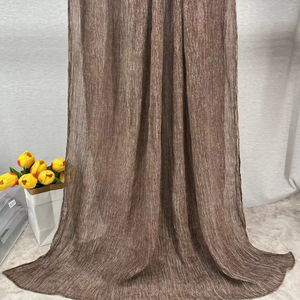 أحدث حجاب إسلامي لعام 2025 يسمح بالتهوية، طقم من قطعتين شال ووشاح للرأس من الرايون المجعد، حجاب مودال بملمس بارز مع قبعة داخلية متطابقة - Product Image 2