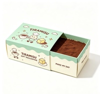 Boîte en carton personnalisée pour tiramisu, emballage en papier kraft de qualité alimentaire pour pâtisserie, dessert, conteneur pour boulangerie