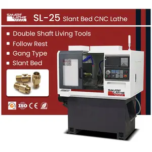 Mesin Bubut Precision Slant Bed CNC Turning Lathe Machine Mazak Automatic Horizontal Cnc Lathe Machine