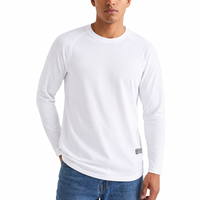 Maglietta a Maniche Lunghe Personalizzata con Logo OEM, Asciugatura Rapida, Traspirante, Aderente per Corsa, Palestra, Allenamento, Abbigliamento Sportivo