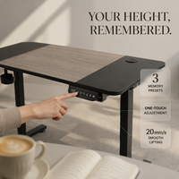 Table élévatrice AOR, motif noir, placage en bois massif, écologique, réglable en hauteur, protection contre la surchauffe, modèle BX-S1D