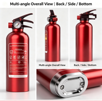 Extincteur en aluminium 0,5A 8B E 5F sans manomètre, température de fonctionnement 0-55 degrés, pour usage domestique, automobile et situations d'urgence incendie