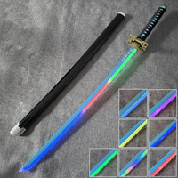 Épée de samouraï lumineuse électrique musicale à LED avec changement de couleur pour enfants pour Halloween