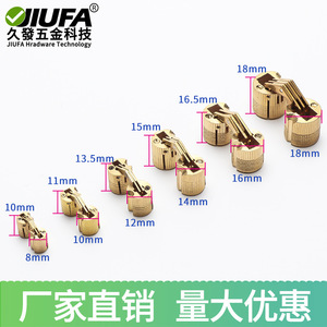 Bisagras ocultas de cobre para cajas de regalo, herrajes para muebles, diseño minimalista empotrado Hi 4948 - Product Image 3