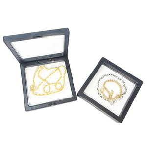 Boîte à bijoux avec fenêtre en film plastique PE transparent pour boucles d'oreilles, bracelets et bagues avec logo personnalisé - Product Image 1