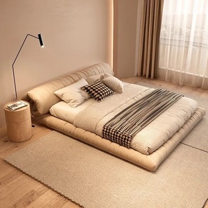 Conception de rouleau de <span class=keywords><strong>lit</strong></span> en tissu <span class=keywords><strong>à</strong></span> technologie simple <span class=keywords><strong>Lit</strong></span> japonais wabi-sabi wind <span class=keywords><strong>double</strong></span> tatami au sol - Product Image 3