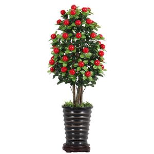 100 centimetri falso dado <span class=keywords><strong>albero</strong></span> pianta artificiale di apple <span class=keywords><strong>albero</strong></span> per la decorazione domestica - Product Image 1