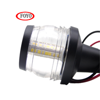 Série de lampes LED tout-en-un de la marque FOYO, 12-24VDC, boîtier en acier inoxydable et en plastique, éclairage de sécurité maritime pour bateaux/yachts/kayaks/accessoires de bateaux
