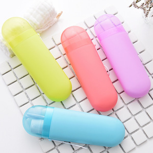 Étui de voyage portable en <span class=keywords><strong>plastique</strong></span> durable pour brosse à dents et dentifrice, idéal pour le camping, l'école, les voyages d'affaires et les salles de bain - Product Image 2