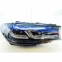 Ensemble de phares LED laser pour Série 5 G30/G38 2018-2023, style M5 Competition, avec feux de jour bleus (DRL) 55W, Plug-and-Play