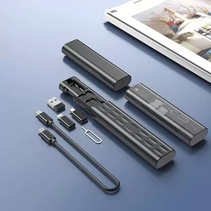 Caja de Almacenamiento de Carga Rápida 7 en 1 D05, Kit de Adaptador de Cable de Carga Rápida PD de 60W, Ranura para Tarjeta Nano SIM y TF, Herramienta de Extracción de Tarjetas, Plástico de Viaje - Product Image 2