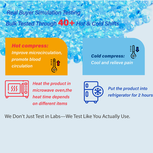 CSI Reusable <strong>Hot</strong>/<strong>Cold</strong> Compress Gel Beads Therapy Pad Blue Color for Multi-Body Part Relief - Product Image 4