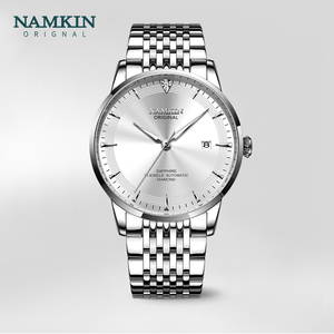 1Customized Luxury Stainless Steel Miyota <b>Automatic</b> Mechanical Water Resistant <b>Chronograph</b> Men's Watch Pointer Dial 20mm Band - Product Image 4