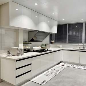 Service de personnalisation de toute la maison, cuisine moderne en aggloméré, mobilier de cuisine minimaliste de luxe pour villa - Product Image 2