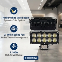 Feux de travail pour moto JHS ultra-lumineux à 10 LED, étanches IP67, projecteurs antibrouillard tout-terrain pour SUV, VTT, camion, vente en gros d'usine, OEM