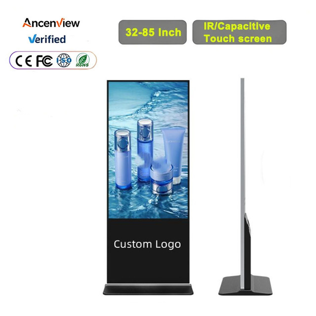 Floor Standing Commercial LCD Advertising Display Touch Screen Monitor 43 Inch Digital Signage with Animation for Shopping Mall