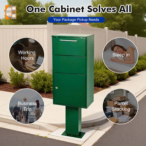 도매 대형 야외 스틸 소포 배달 상자 야외 가정 및 기업 배달을위한 방수 패키지 소포 상자 - Product Image 5