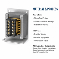Transformateur de contrôle à enroulement en cuivre pour la conversion de puissance des circuits de commande de machines-outils