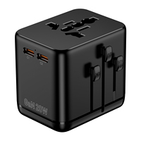 Nouvel adaptateur de voyage universel, adaptateur de prise de voyage international avec 2 ports USB-C (PD 20W) et 1 port USB-A, adaptateur portable tout-en-un