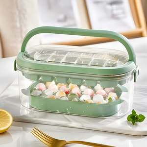 Top người bán tái sử dụng 2 lớp BPA free nhựa mini Vòng <span class=keywords><strong>Ice</strong></span> ball maker khuôn <span class=keywords><strong>Ice</strong></span> <span class=keywords><strong>Cube</strong></span> khay với nắp - Product Image 3