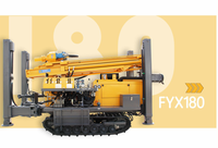 Portable pneumatique FY180 profondeur 180m 60KW chenille forage puits d'eau foreuse hydraulique Mine plate-forme de forage à vendre