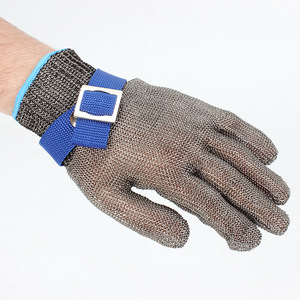 Gant anti-coupure en acier inoxydable de niveau 5 Gants de protection en fil <span class=keywords><strong>d</strong></span>'acier résistant à l'usure pour la protection du travail - Product Image 1