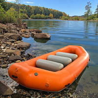 2 ~ 4 personnes skiff de poisson gonflable siège pivotant pliable Kayak bateau canoë PVC coque en aluminium pour rivières mer Kayak plastique
