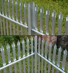 Clôture de sécurité résidentielle en acier galvanisé d'<span class=keywords><strong>occasion</strong></span> à bas prix, modélisation 3D, design personnalisé, anti-corrosion - Product Image 4