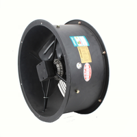 Ventilateur à tambour noir à moteur en cuivre pur, 220V, certifié CE, haute efficacité, souffleur de ventilation cylindrique, directement de l'usine