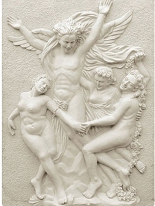 Hand Carved 3D Sandstone Horse Relief Art Sculpture Outdoor Wall Decoration Stone Animal Sculpture Marble Relief