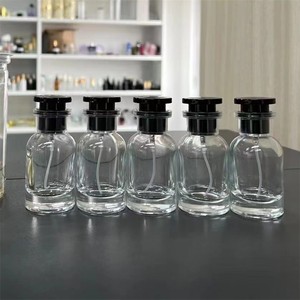 Hot Sale 30ml Luxurious Transparent Perfume <b>Glass</b> Spray <b>Bottles</b> 1oz Refillable Empty Round <b>Glass</b> Perfume <b>Bottle</b> Containers - Product Image 3