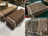 Support mural magnétique en bois massif noyer rétro pour affiches et impressions d'art – Kit de suspension pour décoration murale, maison, bureau, galerie