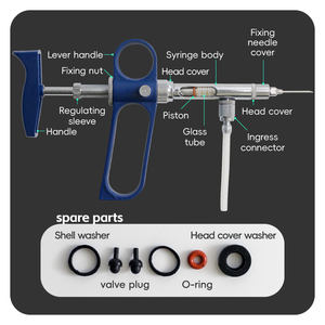 पशु समायोज्य पुनः प्रयोजनीय धातु कैथीटर ट्यूबिंग निरंतर स्व-भरने सिरिंज 0.5 मिलीलीटर-10 मिली - Product Image 5