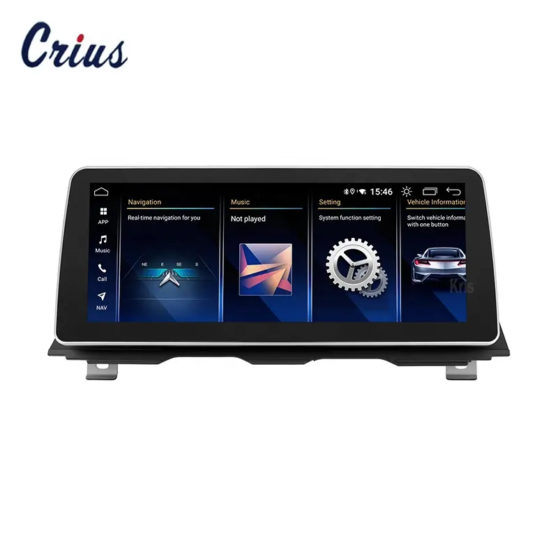 Автомобильный Dvd-плеер Kris 12,3 дюймов с сенсорным экраном, 4G LTE BT, автомобильный мультимедийный плеер для BMW F10 2011 - 2017 серии 5 CIC NBT, поддержка Android