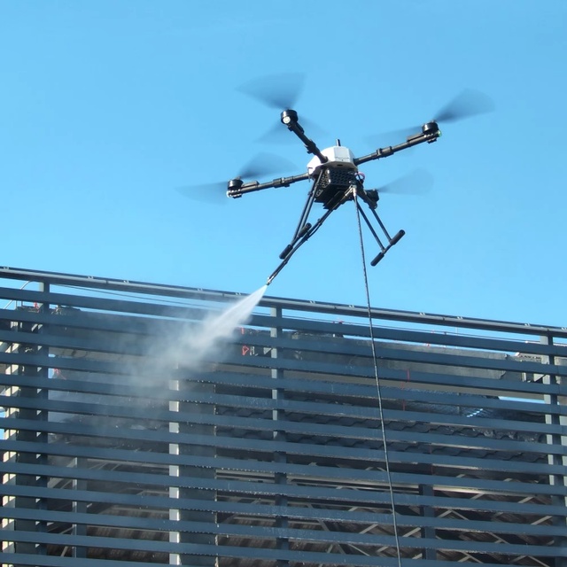 Cleaning Drone Roof for Sale Solar Panel High - Rise Building Washing Glass Windows Pressure Power Cleaning Drone