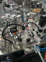 Équipement d'emballage automatique de tubes monodose linéaires avec plaque vibrante pour l'alimentation, le remplissage et le bouchage des capsules