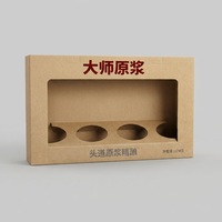 Scatola Portabottiglie in Cartone Riciclabile Personalizzata per 4-6 Bottiglie di Vino o Birra con Manico per Spedizione e Trasporto di Bevande