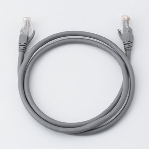 Câble réseau Cat6 Finniel, 5 mètres, gris, non blindé, cordon de raccordement Gigabit, connecteur RJ45, câble de données - Product Image 1