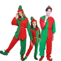 Kostum Natal Wanita, Kualitas Tinggi 2021 Wanita Elf Kostum Dewasa 5 Potong Setelan Penuh Ukuran Besar Elf Kostum Natal