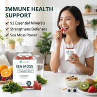 Gummies OEM de mousse de mer avec fucus et racine de bardane pour le soutien de la thyroïde et du système immunitaire