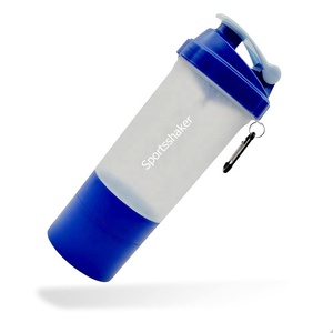 <span class=keywords><strong>Botella</strong></span> Mezcladora a Prueba <span class=keywords><strong>de</strong></span> Fugas, Vaso Mezclador <span class=keywords><strong>de</strong></span> Proteínas con Compartimento para Entrenamiento Físico en el Gimnasio, 600 ml, 20 oz - Product Image 3