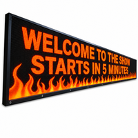 Panneau publicitaire pour magasin, taille personnalisable, affichage LED programmable en couleur pleine, éclairage défilant extérieur