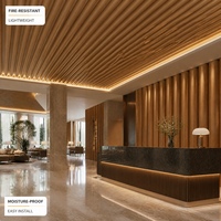 Panneau ondulé en alliage d'aluminium architectural, profil linéaire cannelé, panneau décoratif pour murs et plafonds pour intérieur commercial