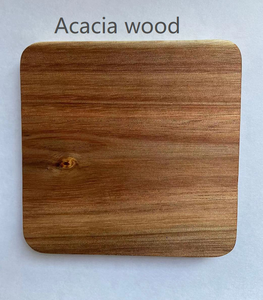 Acacia Commercio All'ingrosso di fabbrica Su Misura OEM Acacia Sughero sottobicchiere di bambù noce di montagne russe in legno di faggio sottobicchiere per la tazza di caffè - Product Image 4