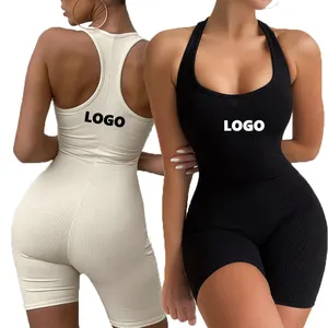 2023 Benutzer definierte Frauen Gym Yoga Leggings Sport Fitness Strick Solid High Waist Skinny Sport Yoga Jumps uit